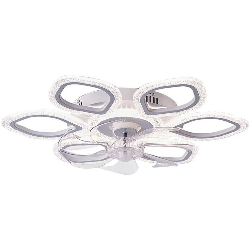 Nivencai 26 in. Indoor White Indoor Ceiling Fan with Adjustable White ...