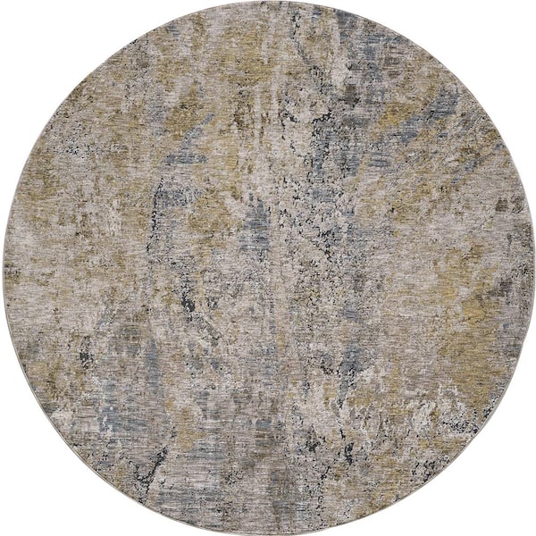 Ivy Gold 8 ft. x 10 ft. Vintage Distressed Area Rug