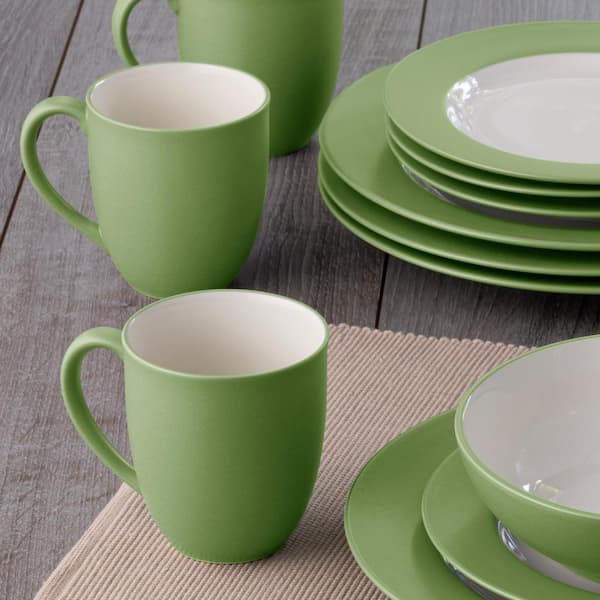 Noritake Colorwave Apple 12 fl. oz. (Green) Stoneware Mugs Noritake Colorwave Apple 12 fl. oz. (Green) Stoneware Mugs