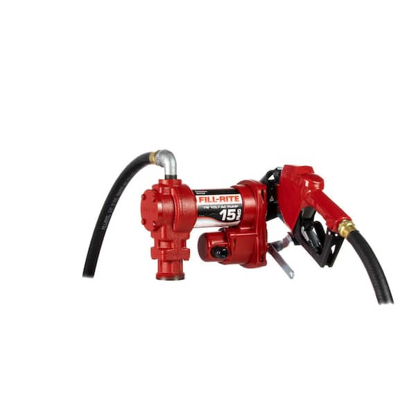 FILL-RITE 115-Volt 15 GPM 1/6 HP Fuel Transfer Pump (Auto Nozzle Package)