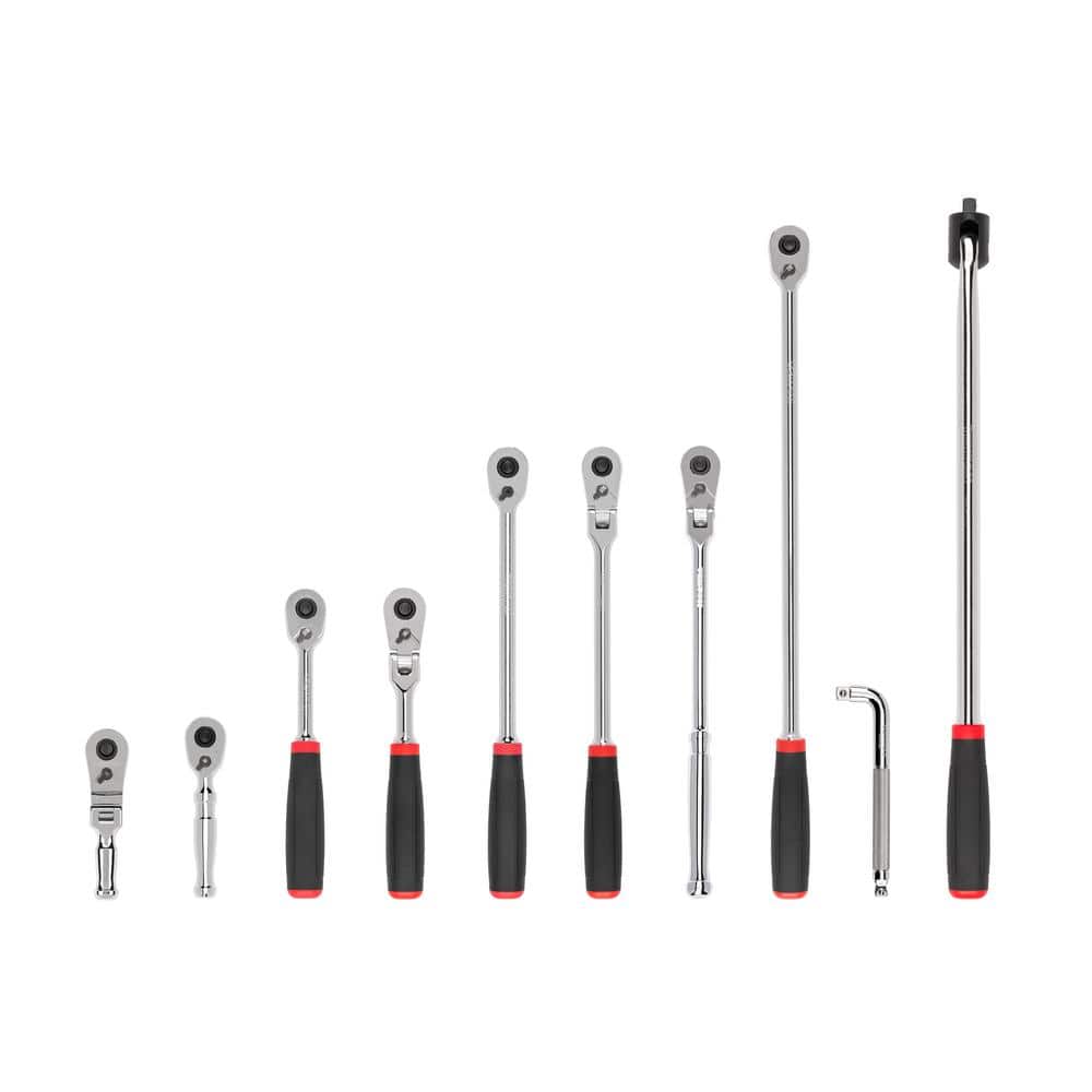 3/8 in. Drive Quick-Release Comfort Grip Ratchet, L-Handle, and Breaker Bar Set (10-Piece) price history on PriceWatchPro