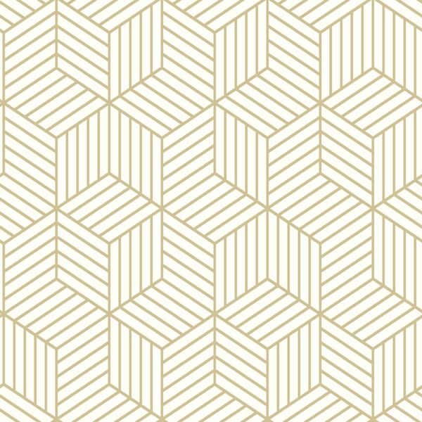 RoomMates Stripped Hexagon Vinyl Peelable Roll (Covers 28.18 sq. ft.)