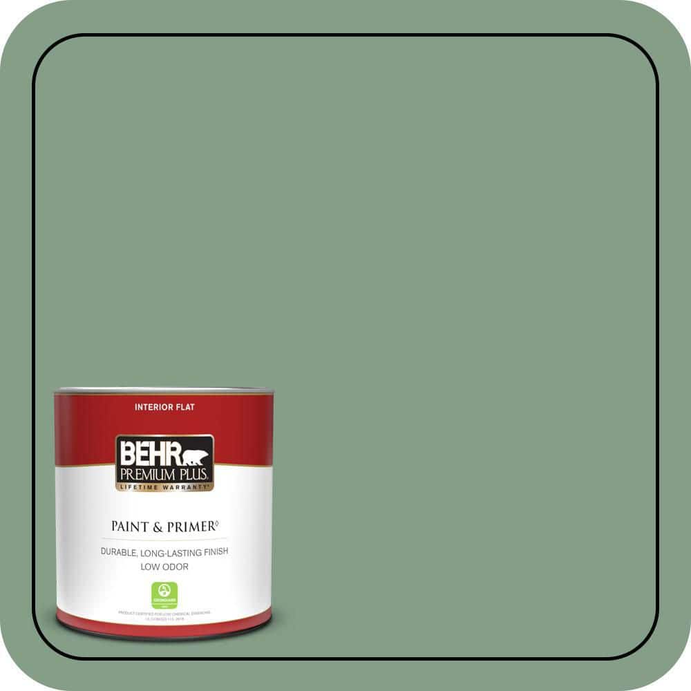 1 qt. #S410-5 Track Green Flat Low Odor Interior Paint & Primer price history on PriceWatchPro