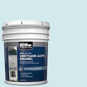 5 gal. #540C-1 Mineral Water Urethane Alkyd Semi-Gloss Enamel Interior/Exterior Paint
