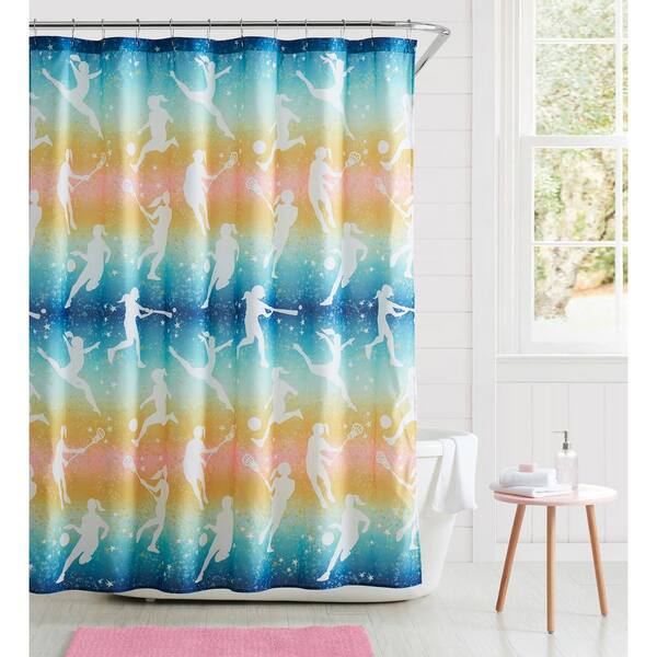Sports Ilrated Fabric Shower Curtain 70 Quot X72 Ombre Stripe Msi020258 The