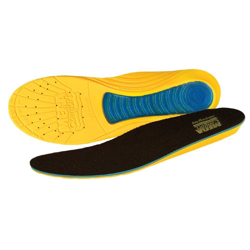 MEGACOMFORT MegaSole Gel Enhanced Dual Layer Memory Foam Insole MS ...