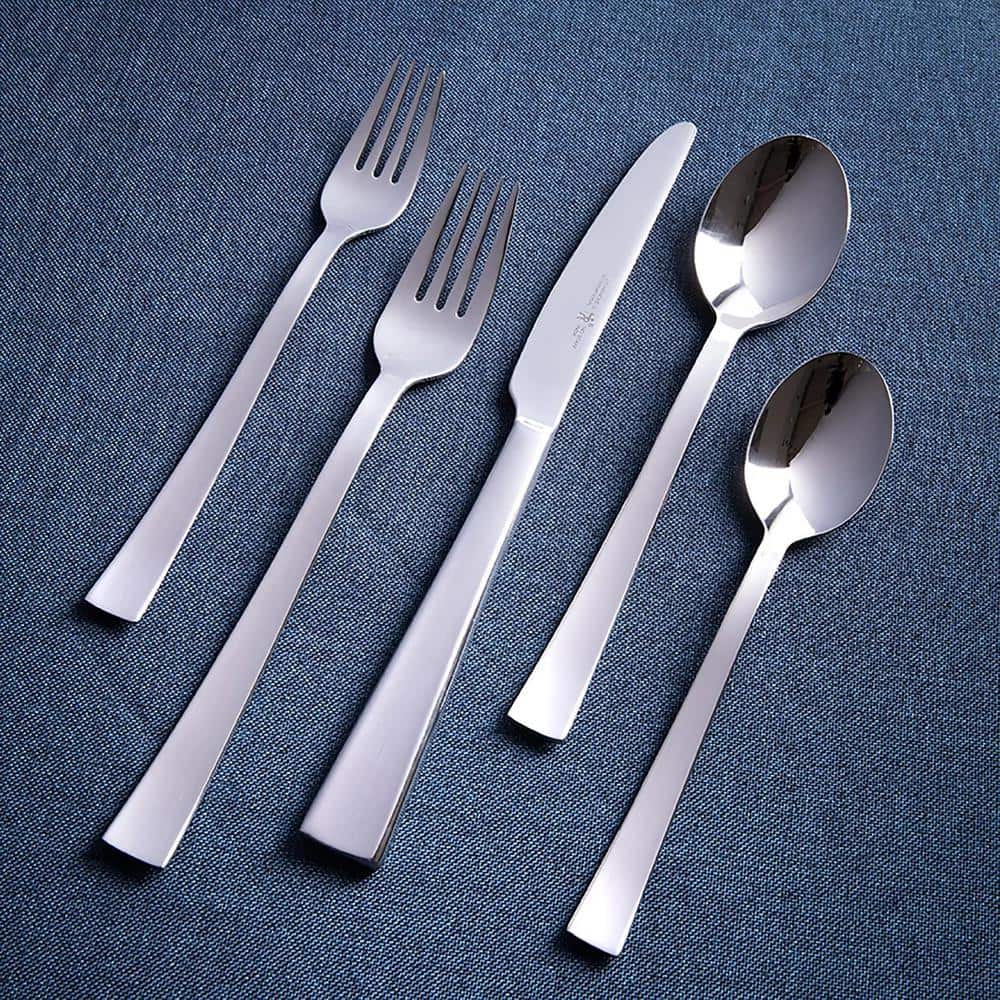 Andria Polished Stainless Steel 20-Piece Flatware Set