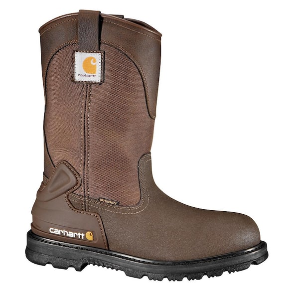 Carhartt Men's Rugged Flex WP 6 in. Steel Toe Work Boot-Brown-(11M