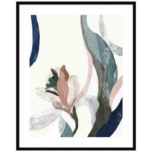Amanti Art "Floral Arabesque II" by PI Studio 1-Piece Framed Giclee Country Art Print 41 in. x 33 in.