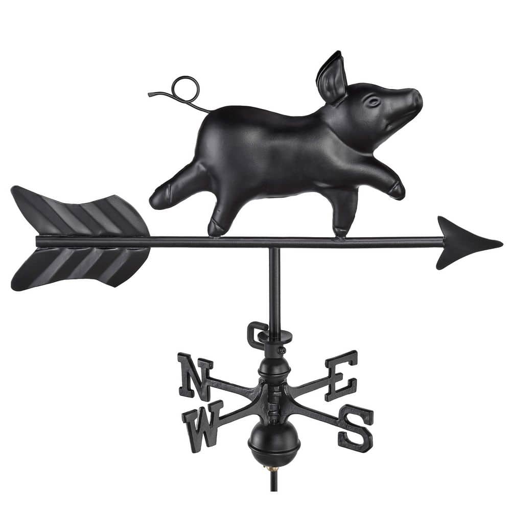 Modern Farmhouse-Inspired Pig Garden Weathervane 8800KG with Garden Pole Black Finish price history on PriceWatchPro