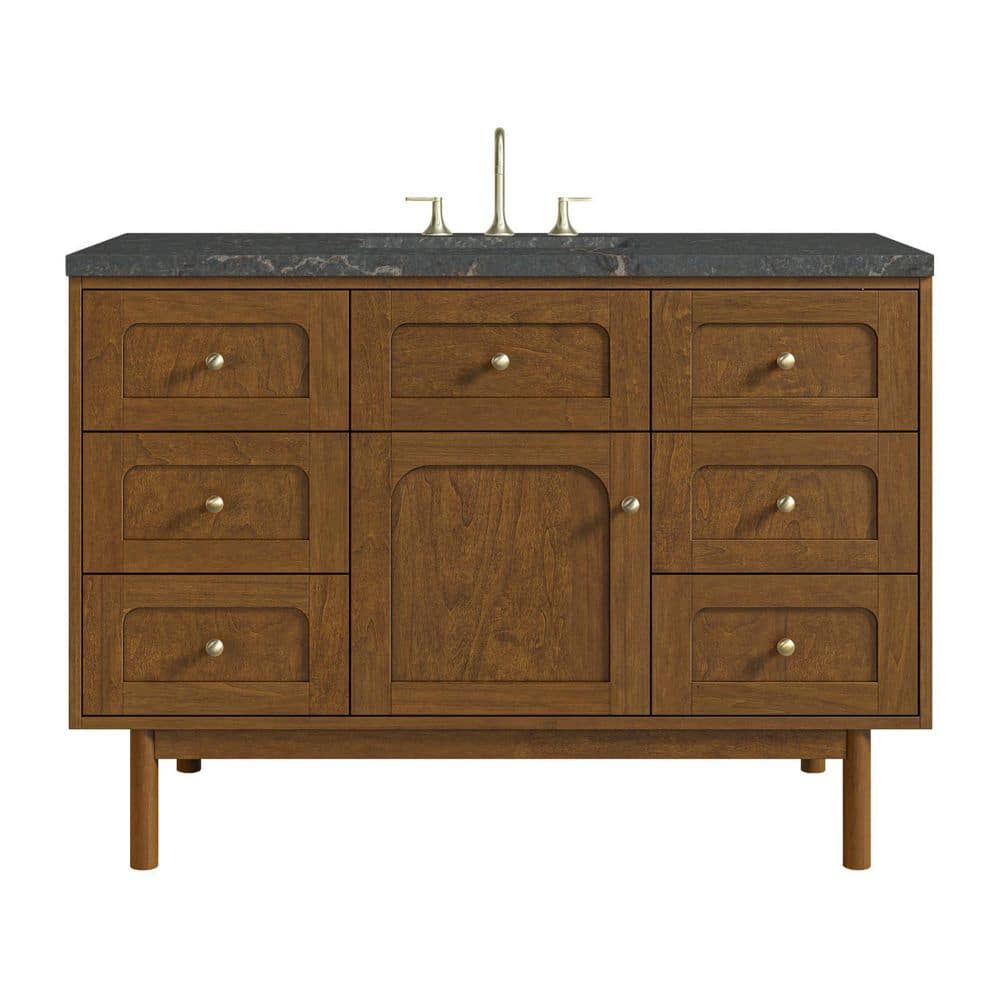 Laurent 48.0 in. Single Bath Vanity in Honey Oak with Parisien Bleu Wireless Charging Silestone Low Silica Surface Top price history on PriceWatchPro