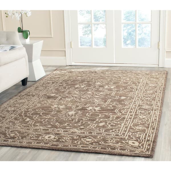 Kenya Brown/Beige Doormat 3 ft. x 5 ft. Geometric Area Rug