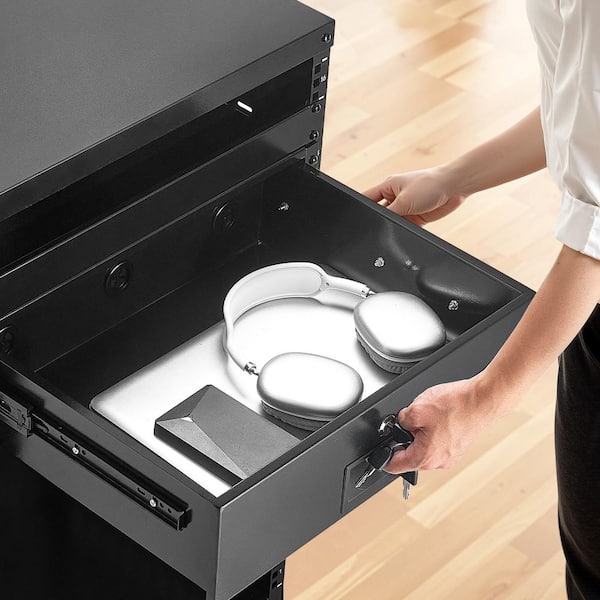 1 Piece 3U Size, 50 lbs. Max Load-Bearing, Lockable Sliding, for 19 in. AV Rack Equipment Rack Mount Drawer Set