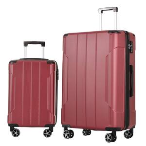 Polibi 20 in./28 in. 2-Piece Blue Hardside Expandable Luggage Sets