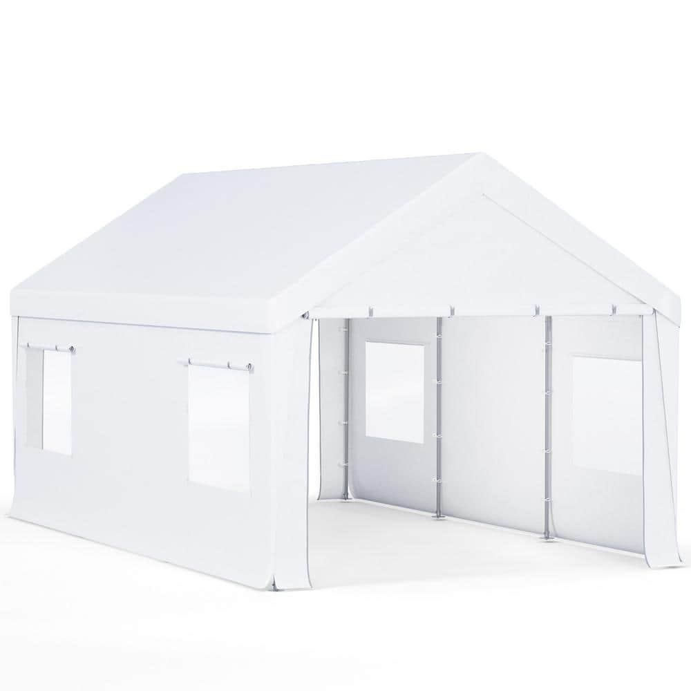 10 ft. W x 20 ft. D Portable Garage, UV & Waterproof Resistant All-Season C