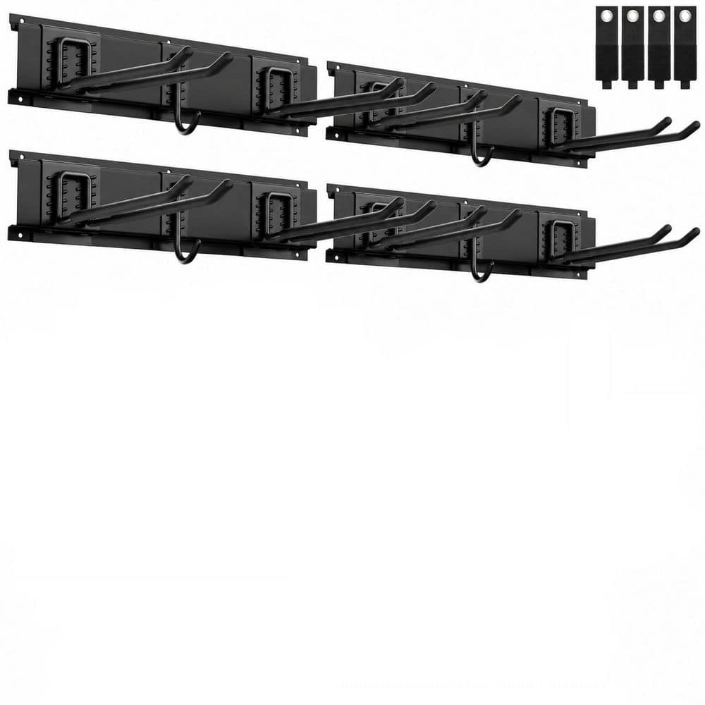64 in Wall Mount Garage Tool Organizer with Adjustable Hooks, Black Steel Storage Rack, 20-Piece Set, Max 900 lbs price history on PriceWatchPro