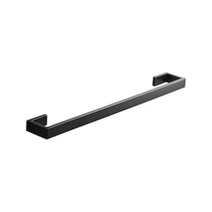 24.4 in. Wall Mounted Towel Bar in Black