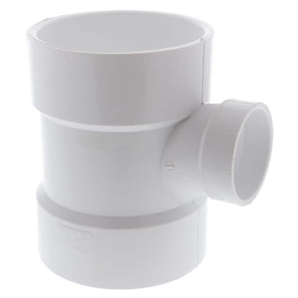 4 in. x 4 in. x 2 in. PVC DWV All Hub Sanitary Tee