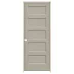 JELD-WEN 32 In. X 80 In. Conmore Desert Sand Paint Smooth Hollow Core ...