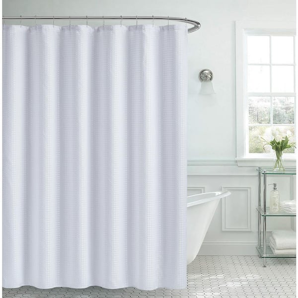 Textured Microfiber Shower Curtain Set, Shower Curtain Hooks Ideas