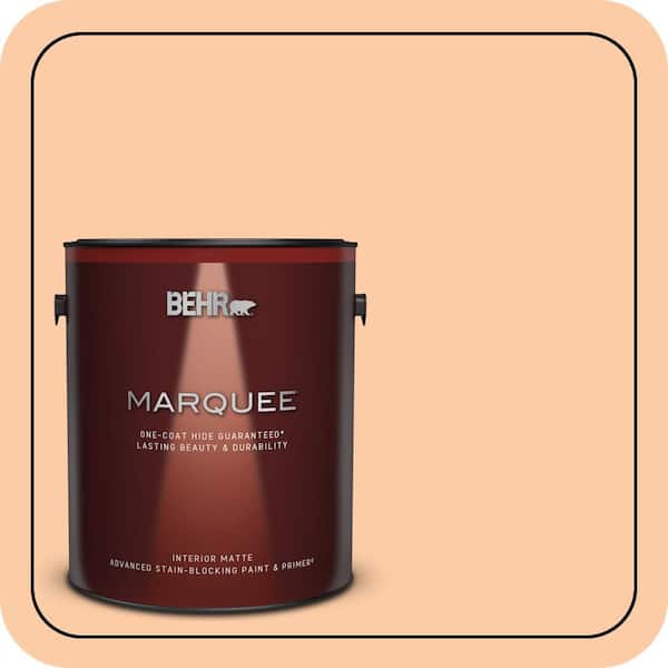 BEHR MARQUEE 1 gal. #270C-3 Coral Confection Matte Interior Paint & Primer