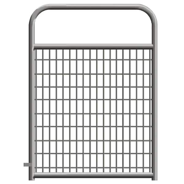 Ranch Master 16 ft. 1 5/8 in. 50 in. High Gray Powder Coat Wire Filled Tube Gate