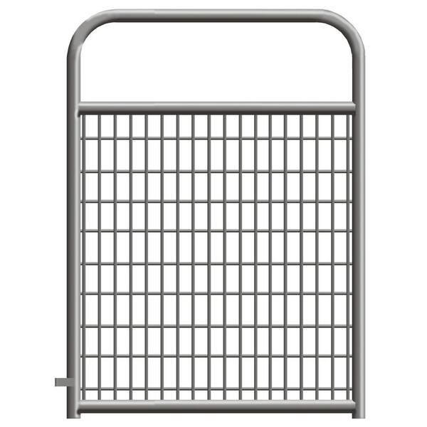 Ranch Master 16 ft. 1 5/8 in. 50 in. High Gray Powder Coat Wire Filled