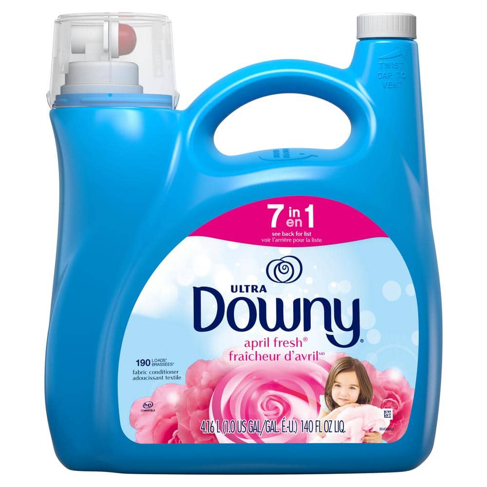 Downy Ultra 140 oz. April Fresh Scent Liquid Fabric Softener (190-Loads)  003077210051 - The Home Depot