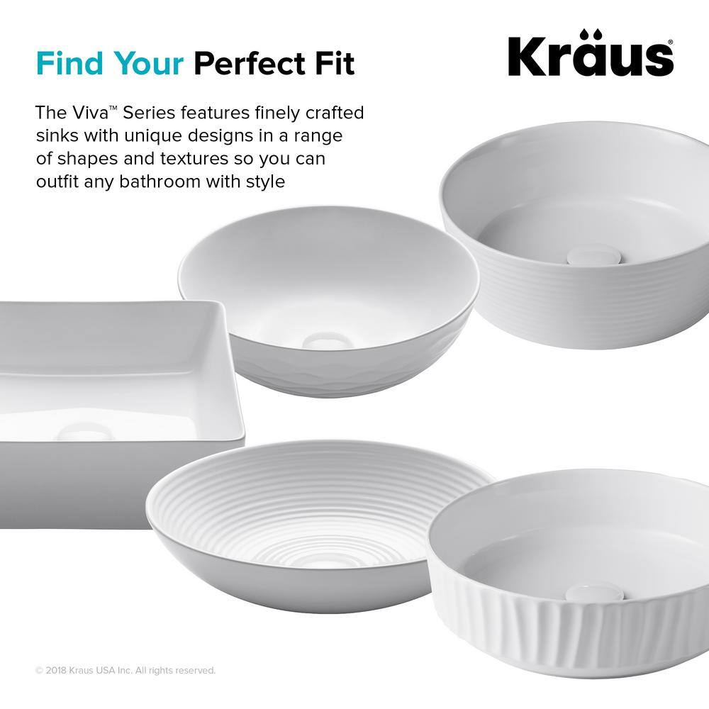 Beige Round Ceramic Vessel Sink with Ultra-Slim Edges