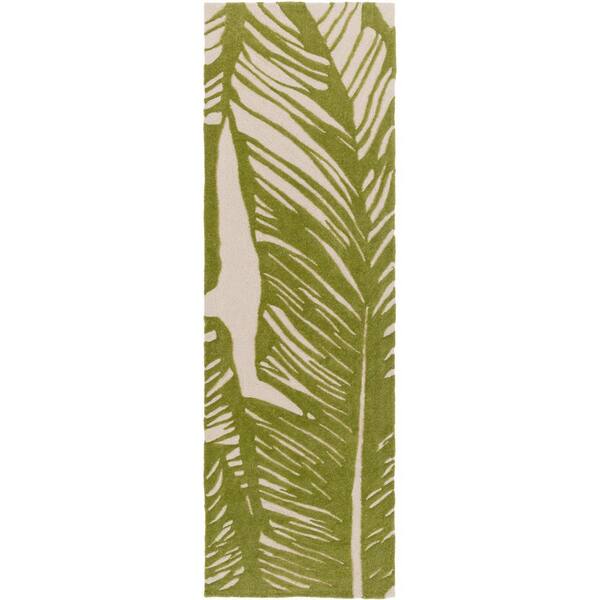 Artistic Weavers Babiana Olive 3 ft. x 8 ft. Indoor/Outdoor Runner Rug