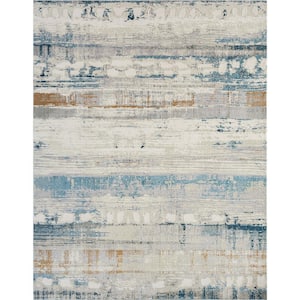 Bliss by N Natori Blue Neutrals 2 ft. 6 in. x 10 ft. Area Rug