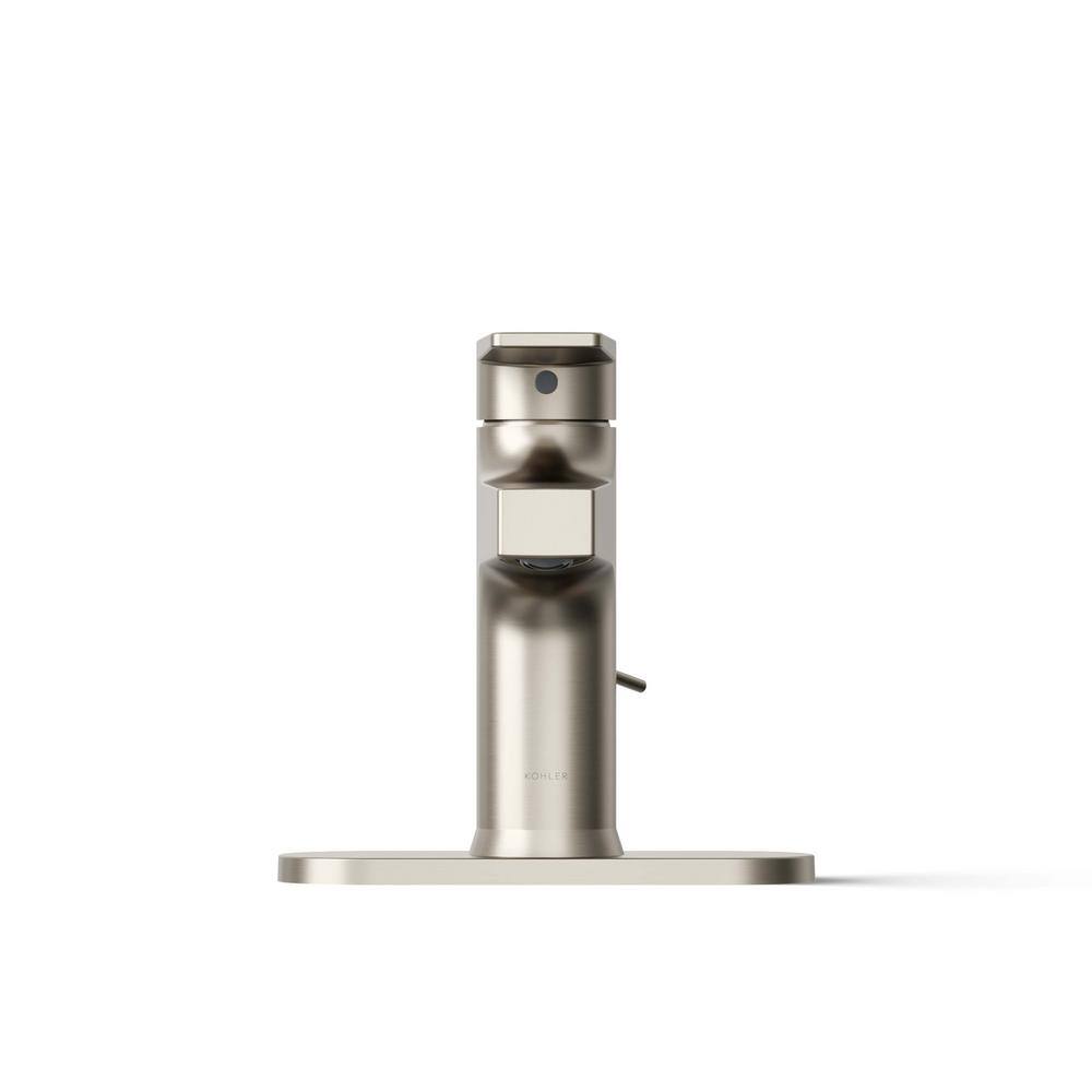 Taut Transitional Single-Handle Brushed Nickel Bathroom Faucet