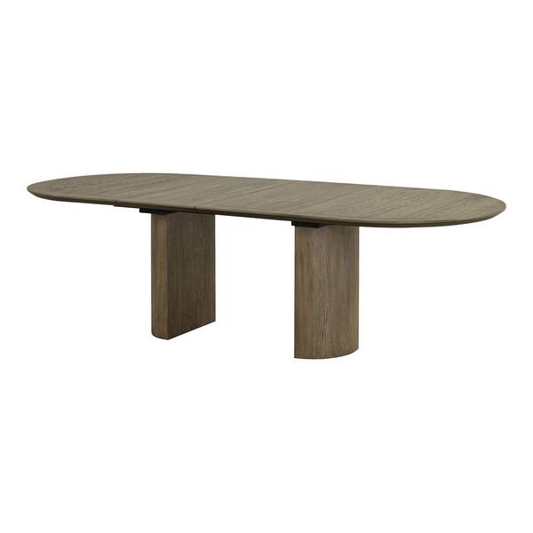 Furniture of America Garanie 7-Piece Oak Wood Top Dining