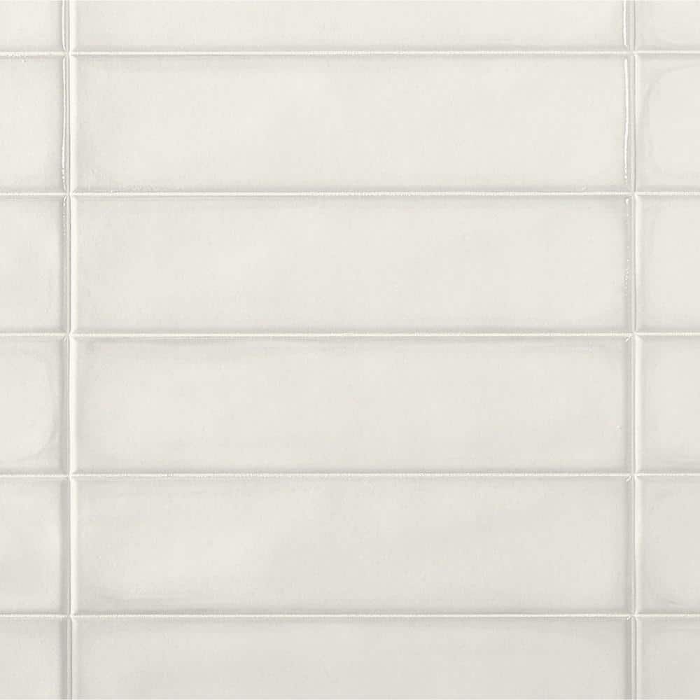 Stacy Garcia Bianco Polished Porcelain Subway Wall Tile