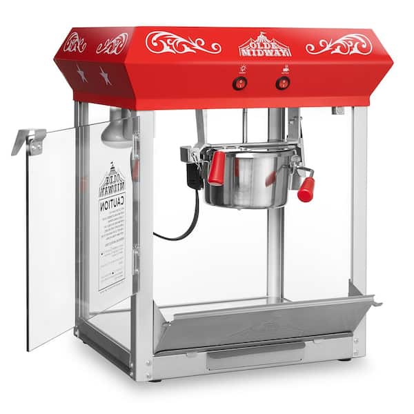 Olde Midway 640 W 4 oz. Red Bar Style Popcorn Machine CON-POP-400