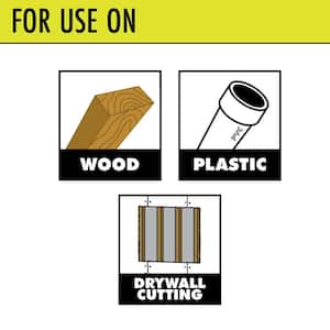 3-1/2 in. Wood/Drywall Flush Cut Blade Set (3-Piece)