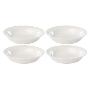 Profile White 38 fl. oz. White Porcelain Pasta Bowl (Set Of 4)