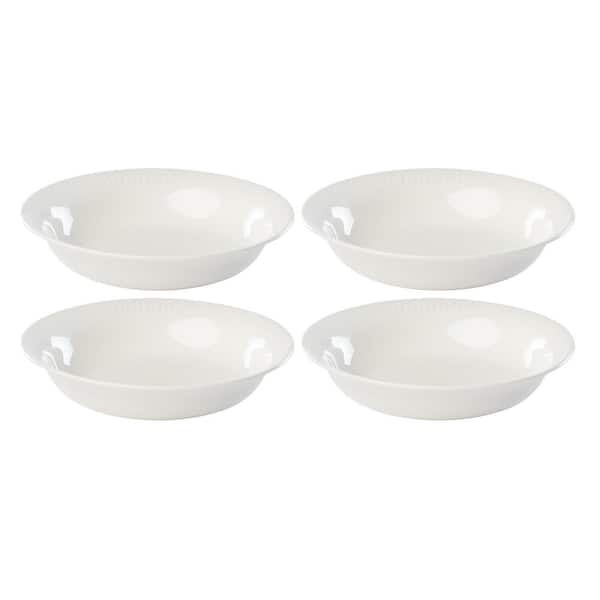 Lenox Profile White 38 fl. oz. White Porcelain Pasta Bowl (Set of 4)