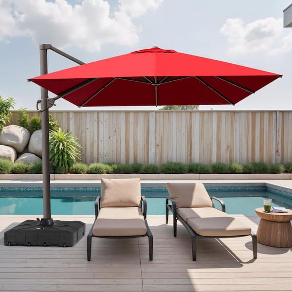 13' offset patio umbrella Cantilever Umbrellas | 10 x 13 Stay cool and shaded outdoors with this Crestlive Products outdoor patio cantilever offset umbrella with base 10 X 13 FT Cantilever