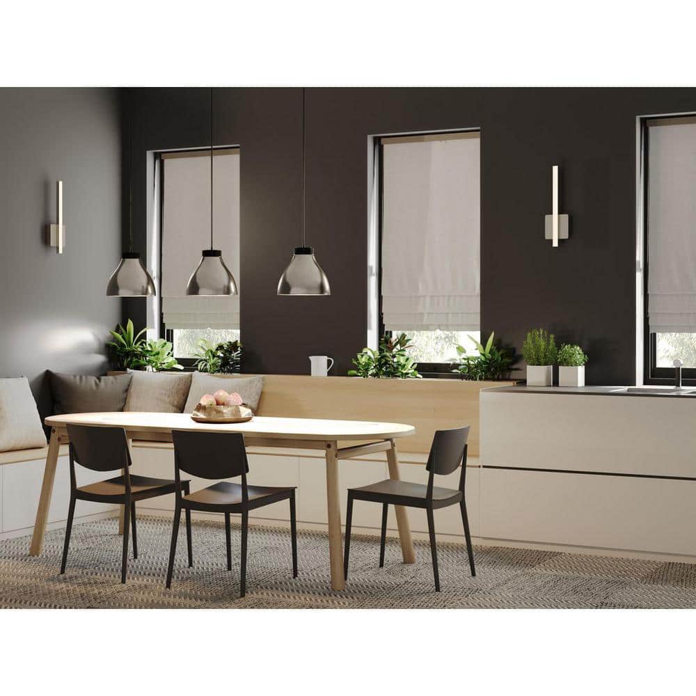 Brushed Nickel LED Linear Vanity Light with Acrylic Shade