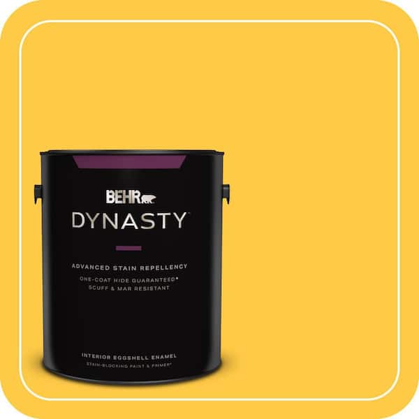 1 gal. #P290-6 English Daisy Eggshell Enamel Interior Stain-Blocking Paint & Primer