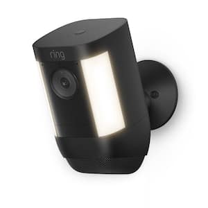 Spotlight Cam Pro, Battery - Smart Security Video Camera with LED Lights, Dual Band Wifi, 3D Motion Detection, Black