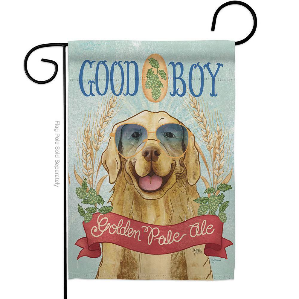 Breeze Decor PT-G-110063-IP Wagging Along for The Ride Garden Flag Double Sided 