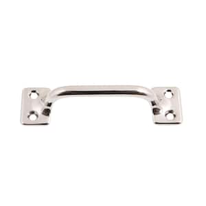 3-1/2 in. Solid Brass Bar Sash Lift/Drawer Center-to-Center Pull in Bright Nickel
