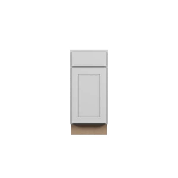 Bedford Shaker 18 in. W x 34.5 in. H x 24 in. D in Painted White Plywood Assembled Pullout Trash Can w/Soft Close