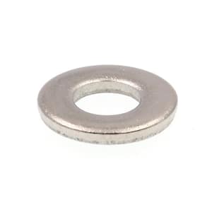 #10 x 27/64 in. O.D. SAE Grade 18-8 Stainless Steel Flat Washers (50-Pack)