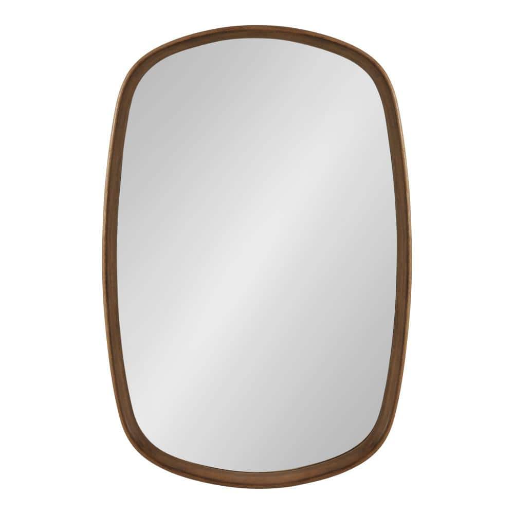 Walnut Brown Mango Wood Rectangular Vanity Mirror