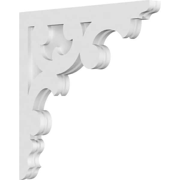 Ekena Millwork 1-7/8 in. x 20 in. x 20 in. PVC Vienna Corbel