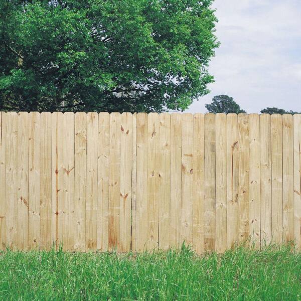 pine dog ear fence panel