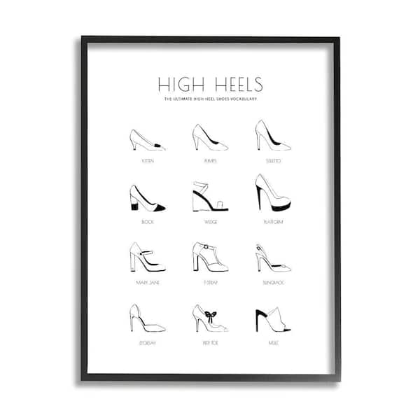 Shoe High-heeled Footwear Stiletto Heel Clip Art - High Heels Clipart Black  And White, HD Png Download - vhv
